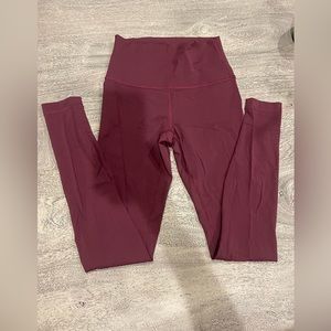 Lululemon Maroon “Wunder Under” ‘25 Leggings